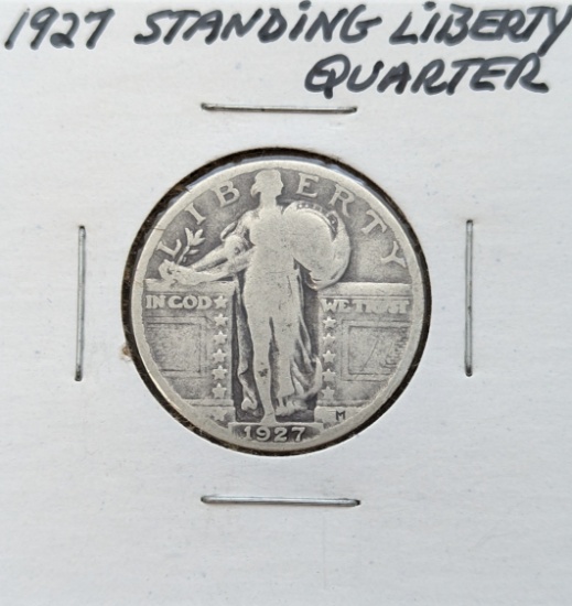 1927 Silver Standing Liberty Quarter