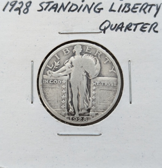 1928 Silver Standing Liberty Quarter