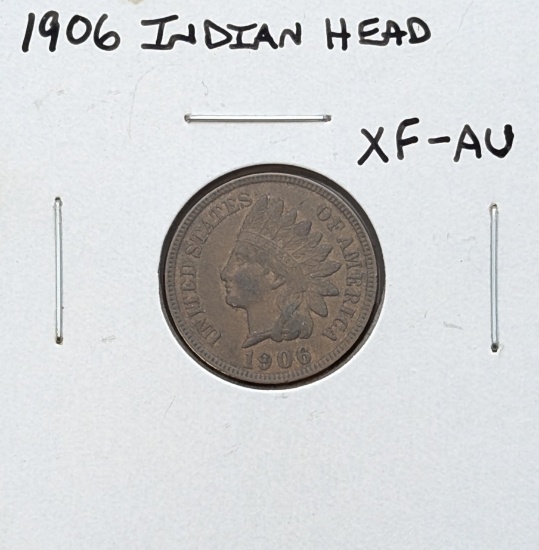 1906 Indian Head Cent - XF - AU