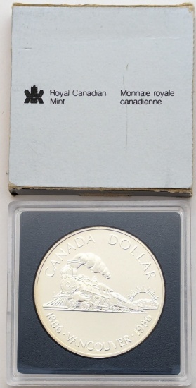 Silver 1986 Royal Canadian Mint Canada $1 Coin