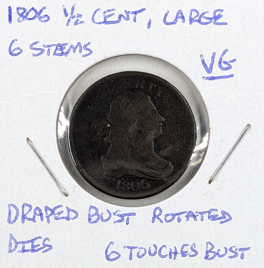 FEATURE 1806 Draped Bust Half Cent