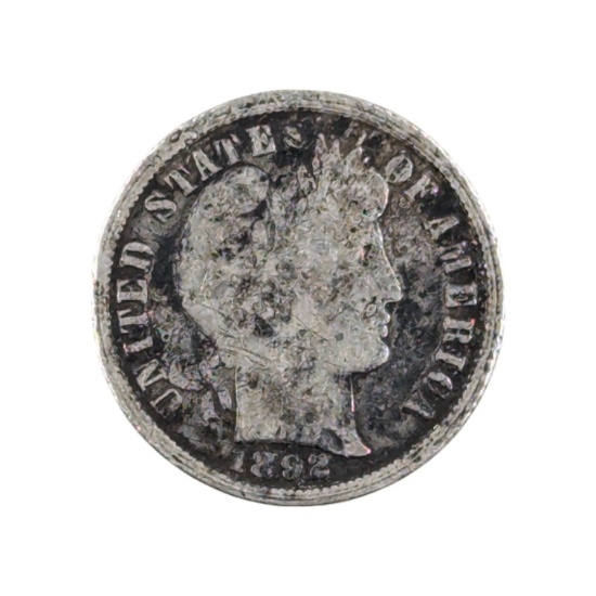 1892-O Silver Barber Dime