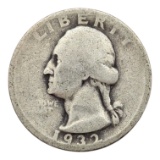 1932 Silver Washington Quarter