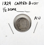 FEATURE 1829 Silver Capped Bust Half Dime