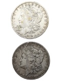 Lot of 2 Morgan Silver Dollars - 1879, 1880
