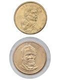 Lot of 2 Dollar Coins -  Sacagawea & Ulysses S. Grant