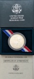 1991-D US Mint Korean War Memorial Silver Dollar w/ COA