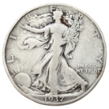 1937 Silver Walking Liberty Half Dollar