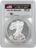 PCGS 2015-W PR70 DCAM American Silver Eagle Dollar - First Day Issue - 12th Chief Engraver