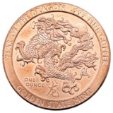 1 Ounce Fine .999 Copper Round - Year of the Dragon