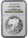 NGC 2006-W PR69 American Silver Eagle Dollar - Proof Ultra Cameo