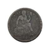 1891 Silver Seated Liberty Dime