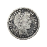 1892-O Silver Barber Dime