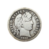 1912 Silver Barber Dime