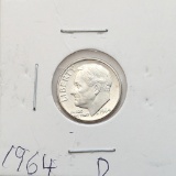 1964-D Silver Roosevelt Dime