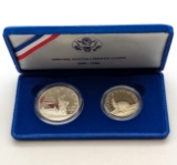 1986-S US Mint Liberty Silver 2-Coin Set