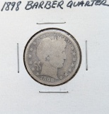 1898 Silver Barber Quarter