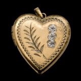 Vintage 14K Gold filled Heart Ladies Locket