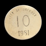 12K Gold filled 1981 City of Gaffney Pin