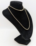 Italian Sterling Silver Bead Ball Chain Necklace