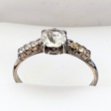 12K Gold filled & Sterling Silver Ladies Ring