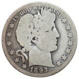 1893-O Silver Barber Half Dollar
