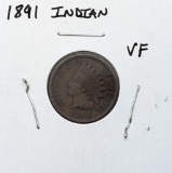 1891 Indian Head Cent - VF