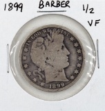 1899 Silver Barber Half Dollar - VF