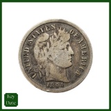 1894 Silver Barber Dime - KEY DATE