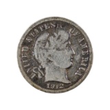 1912 Silver Barber Dime