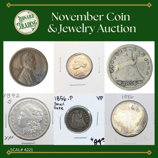 November Coin & Jewelry Auction