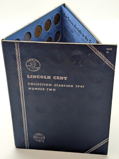 Whitman Lincoln Cent 1941-1973 Book w/ 40 Cents