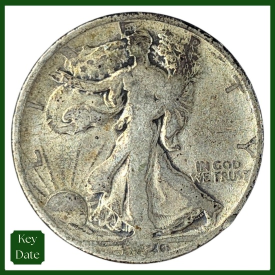 1920 Silver Walking Liberty Half Dollar - KEY DATE