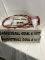 Group of 2 New, old stock Solid Steel Basketball rims and nets with hardware, high quality