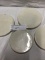 Group of early porcelain stove eye covers