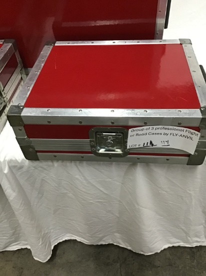 Group of 3 Professional Flight or Road Cases by FLY-ANVIL