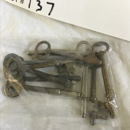 Group of 10 Antique Skeleton Keys (variety)