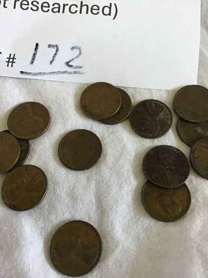 Over 175 wheat pennies