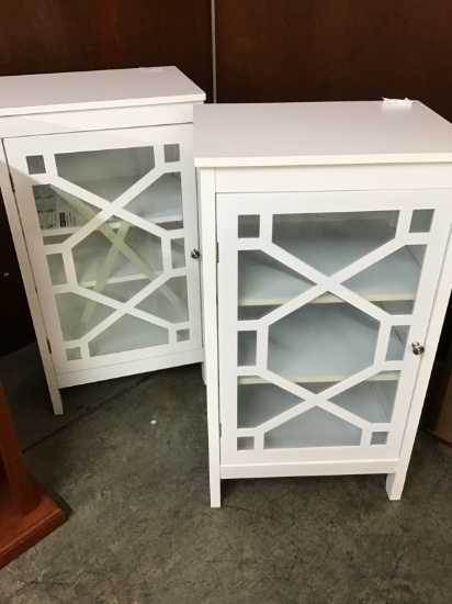 Brand New Glass Front Accent Cabinets