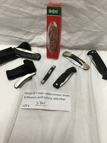Group of 7 misc pocket knives
