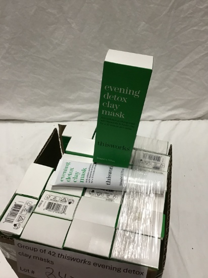 Group of 42 thisworks evening detox clay masks