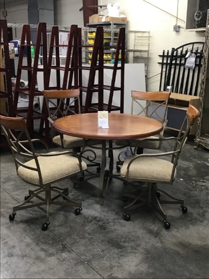 5 pc Hamilton Swivel Dining set