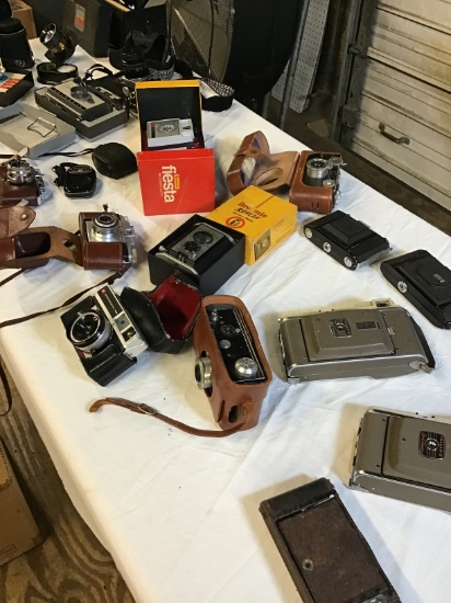 Group of 23 High Value Early Cameras, Light Meters & Other