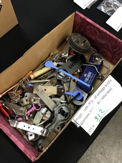 Huge collection of vintage bottle openers