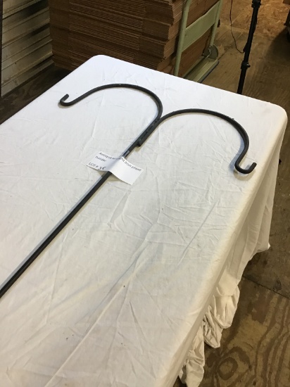 Antique Wrought Iron Plant Holder