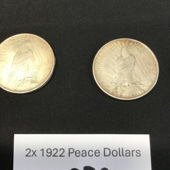 2-1922 Peace Dollars