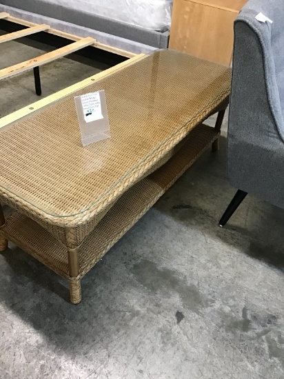 Brand new wicker indoor/outdoor coffee table