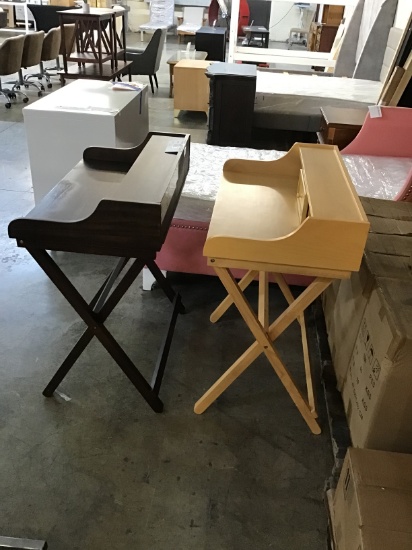 Group of 2 new folding desks