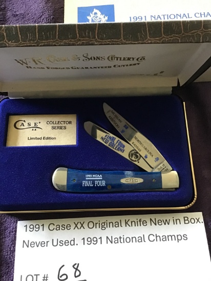 Duke University 1991 Case XX Original Knife New in Box, Never Used