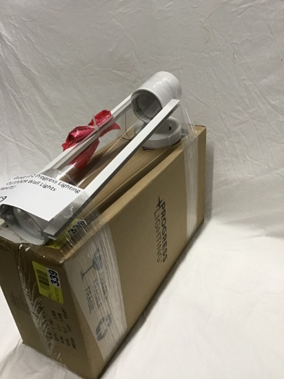 Group of 2 Progress Lighting OUTDOOR wall lights (white)
